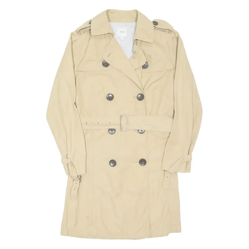 Gap Belted Womens Trench Coat Beige Xs 1