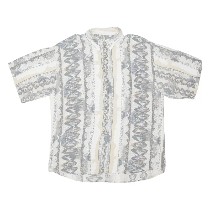 Gatsby Mens Shirt Beige Striped L 1