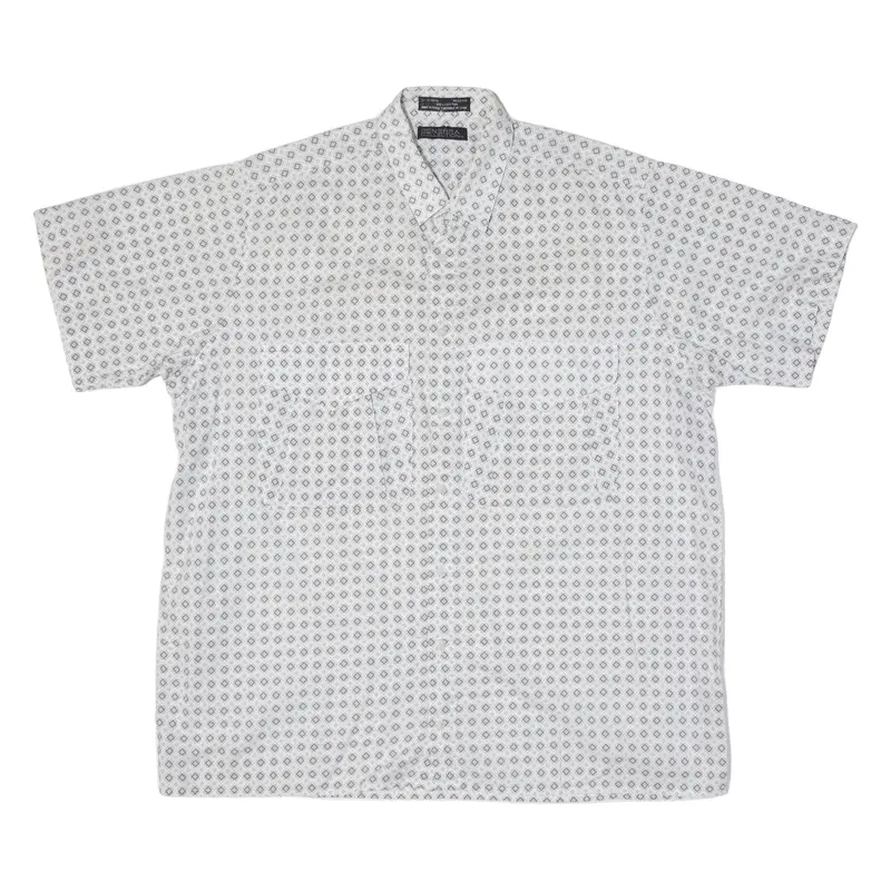 Generra Collection Mens Shirt White Spotted L 1
