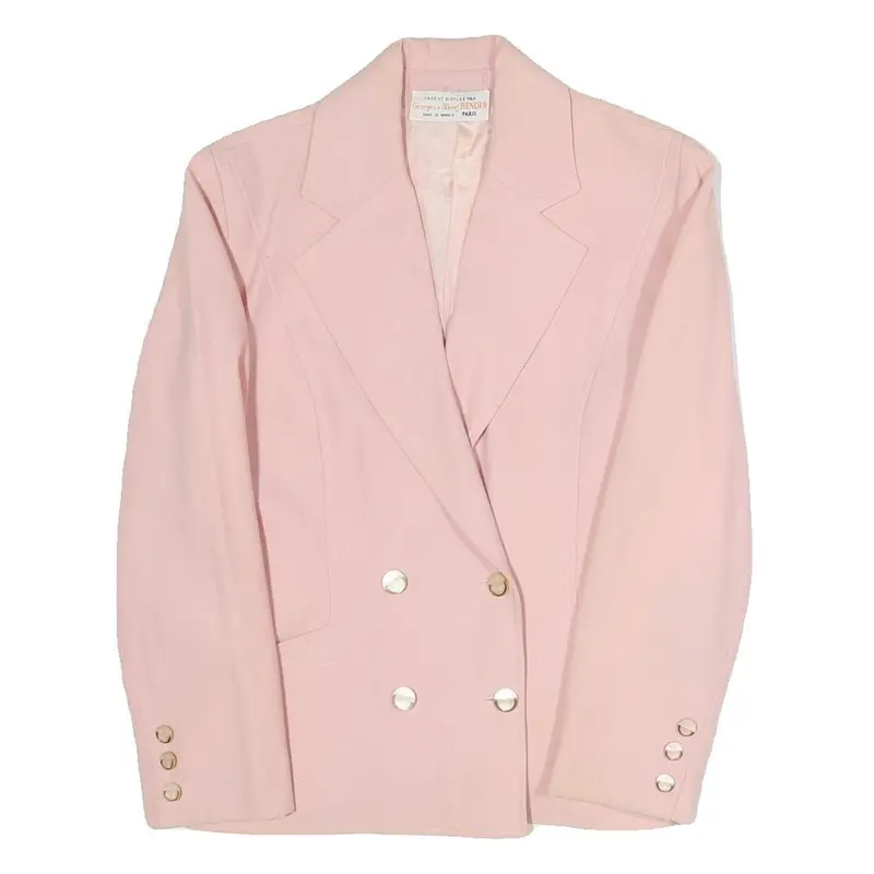 Georges Et Albert Bender Womens Pink Blazer Jacket S Polyester Blend Woven 1