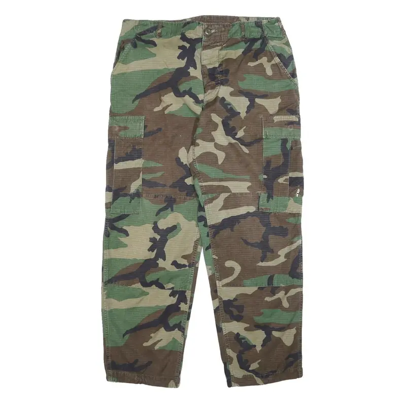 Gibraltar P.R Inc Mens Cotton Camouflage Print Regular Fit Cargo Trousers W33 1