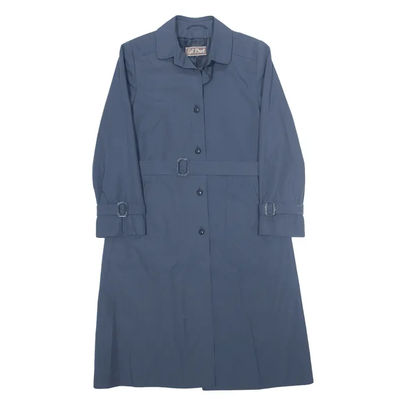 Gil Bret Belted Womens Trench Coat Blue 90S S 1