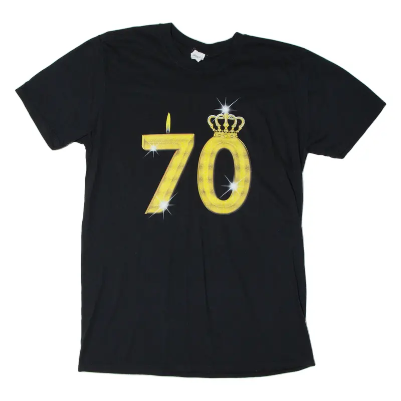 Gildan 70 Mens T-Shirt Black L 1