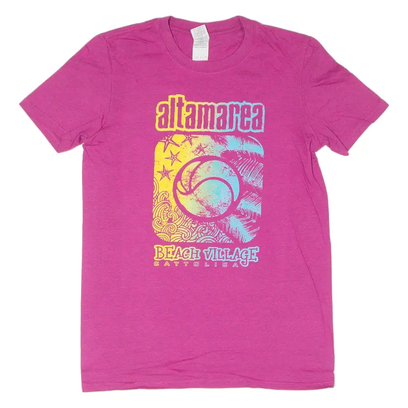 Gildan Altamarea Womens T-Shirt Pink S 1