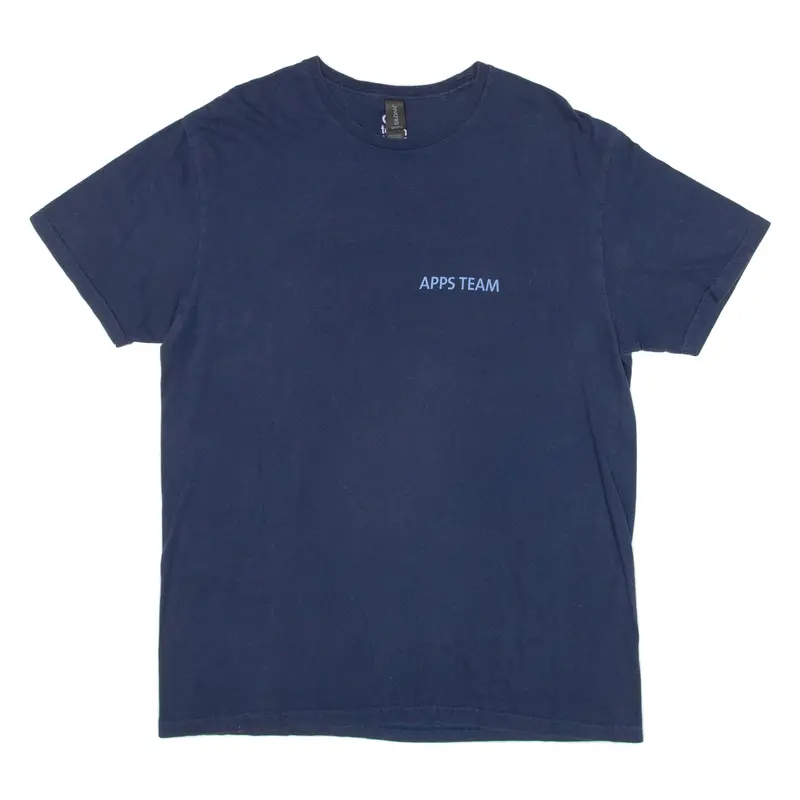Gildan Apps Team Mens T-Shirt Blue L 1