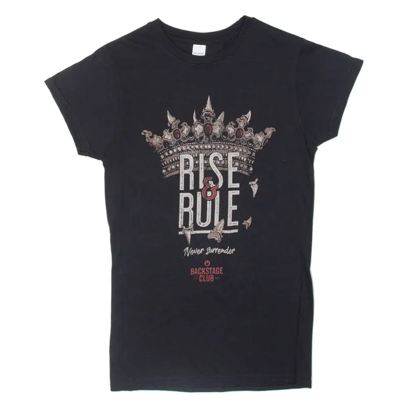 Gildan Backstage Club Womens T-Shirt Black S 1