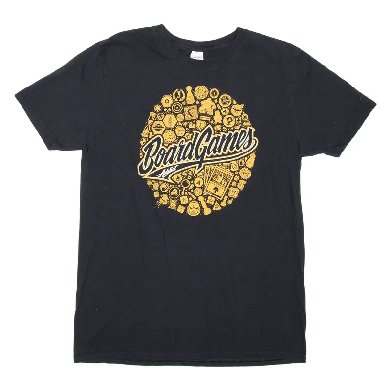 Gildan Board Games Addict Mens T-Shirt Black L 1