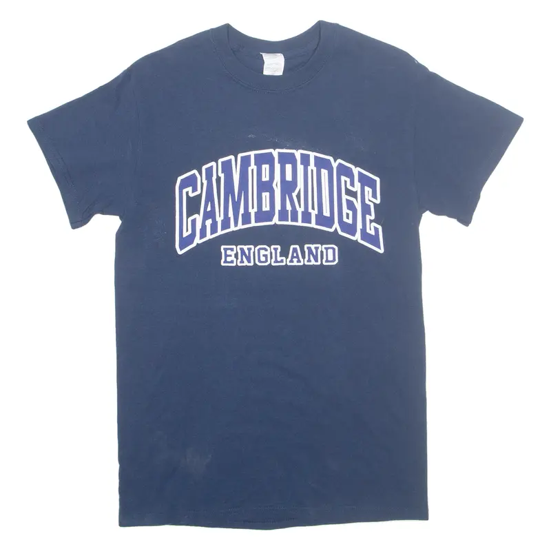 Gildan Cambridge Mens T-Shirt Blue S 1