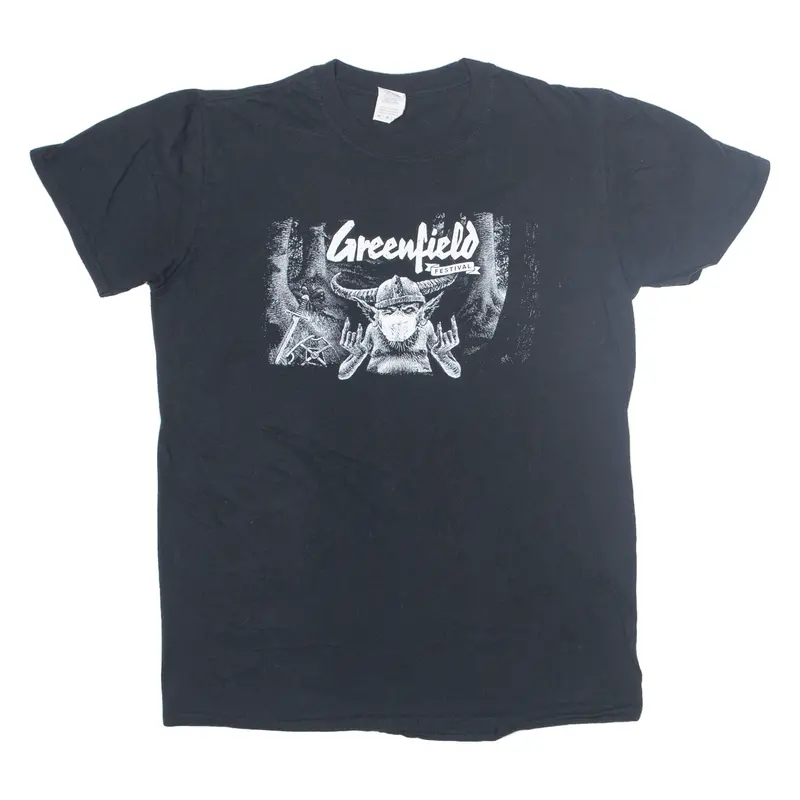 Gildan Greenfield Festival Mens Band T-Shirt Black M 1