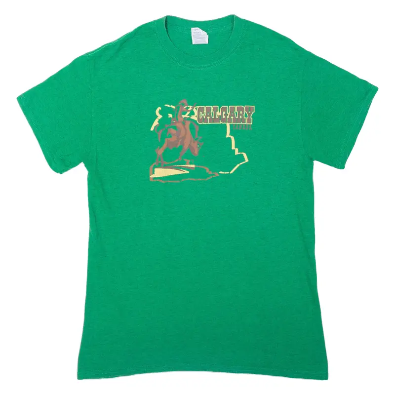 Gildan Horse Mens T-Shirt Green Usa S 1