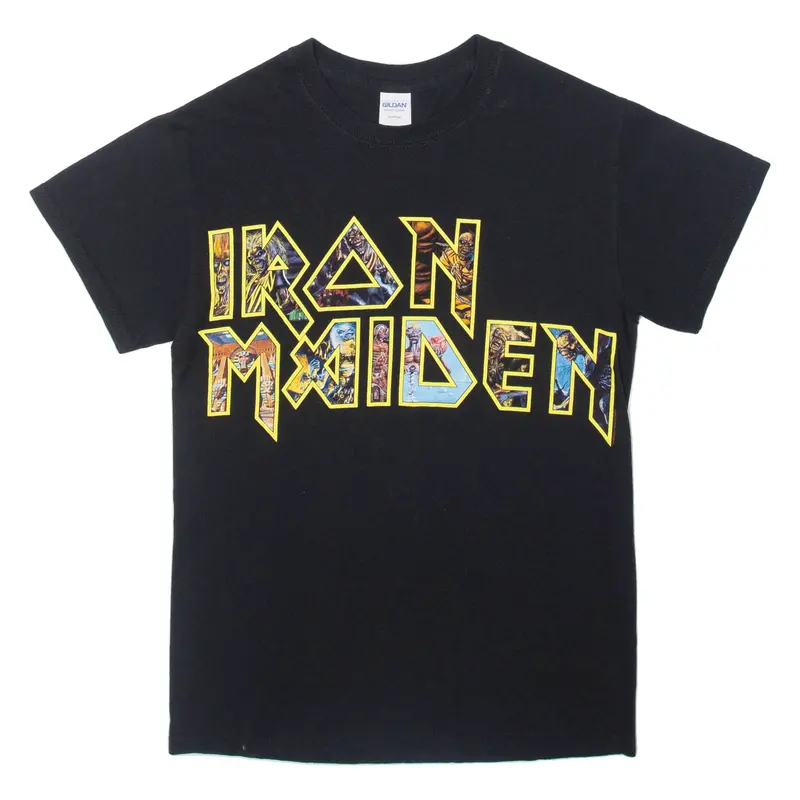 Gildan Iron Maiden Mens Band T-Shirt Black S 1