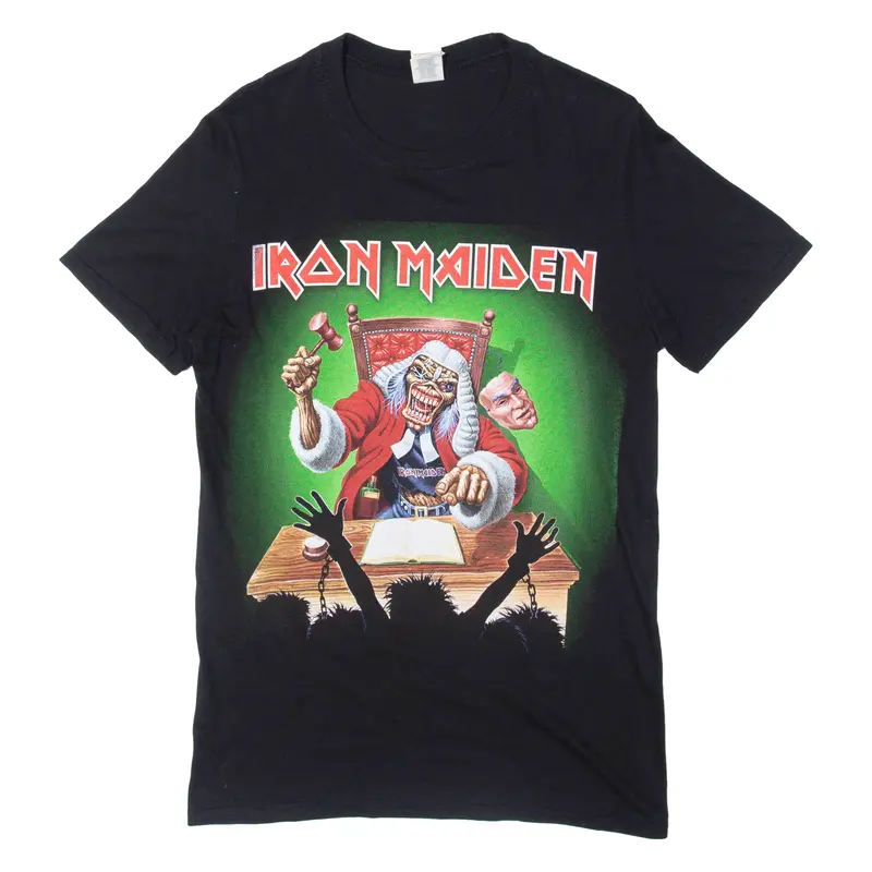 Gildan Iron Maiden Mens Band T-Shirt Black S 1