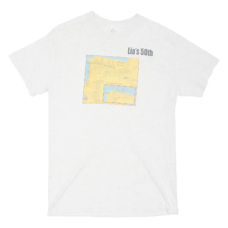 Gildan Lia's 50Th Womens T-Shirt Grey M 1