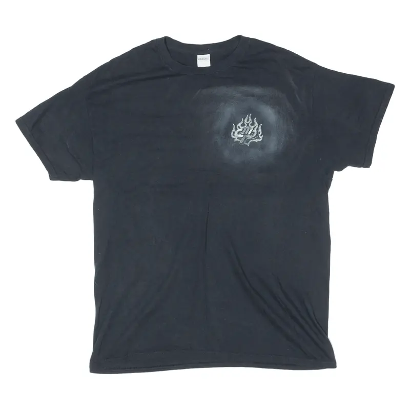 Gildan Mens T-Shirt Black L 1