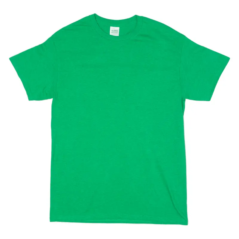 Gildan Mens T-Shirt Green Crew Neck M 1