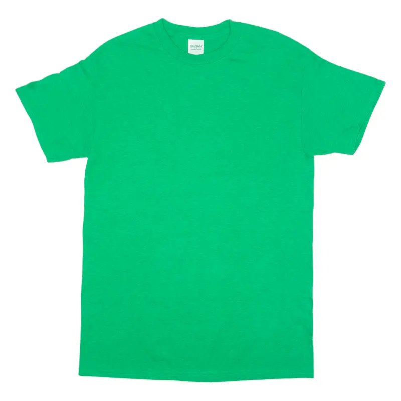 Gildan Mens T-Shirt Green Crew Neck M 1