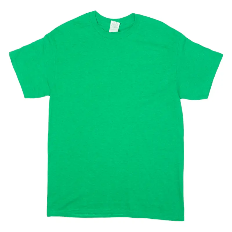 Gildan Mens T-Shirt Green Crew Neck M 1