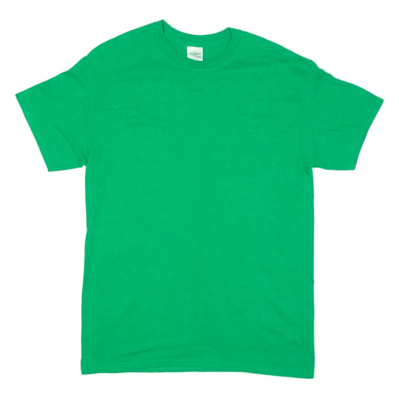 Gildan Mens T-Shirt Green Crew Neck M 1