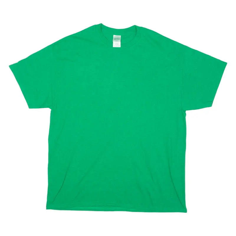 Gildan Mens T-Shirt Green Crew Neck Xl 1