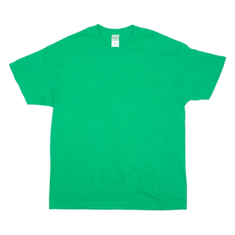 Gildan Mens T-Shirt Green Crew Neck Xl 1