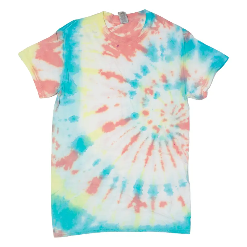 Gildan Mens Tie Dye T-Shirt Blue S 1