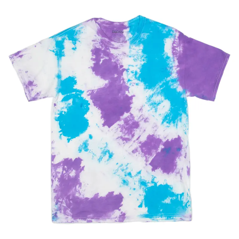 Gildan Mens Tie Dye T-Shirt White M 1