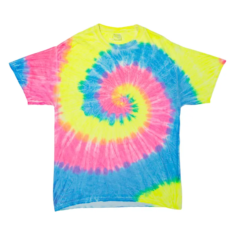 Gildan Mens Tie Dye T-Shirt Yellow L 1