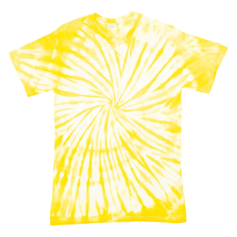 Gildan Mens Tie Dye T-Shirt Yellow S 1