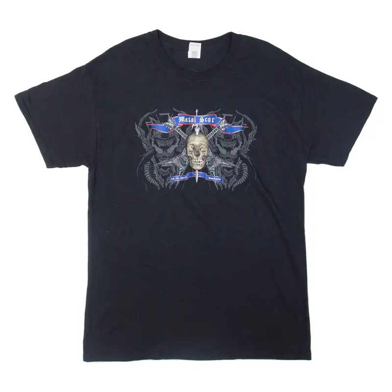 Gildan Metal Scar Mens Band T-Shirt Black L 1