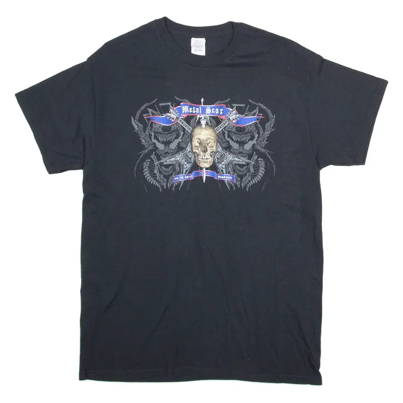 Gildan Metal Scar Mens T-Shirt Black M 1