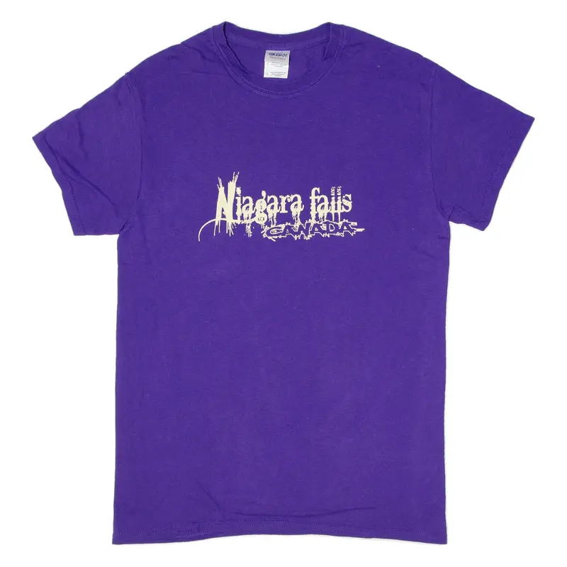 Gildan Niagara Falls Mens T-Shirt Purple S 1