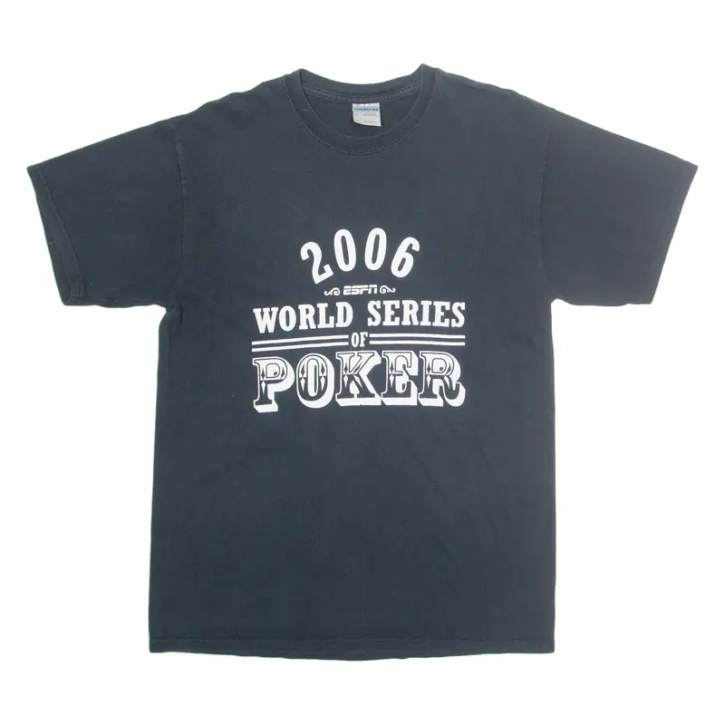 Gildan Poker Mens T-Shirt Grey M 1