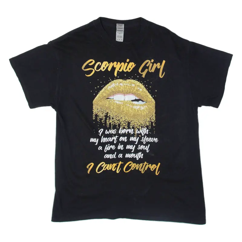 Gildan Scorpio Womens T-Shirt Black M 1