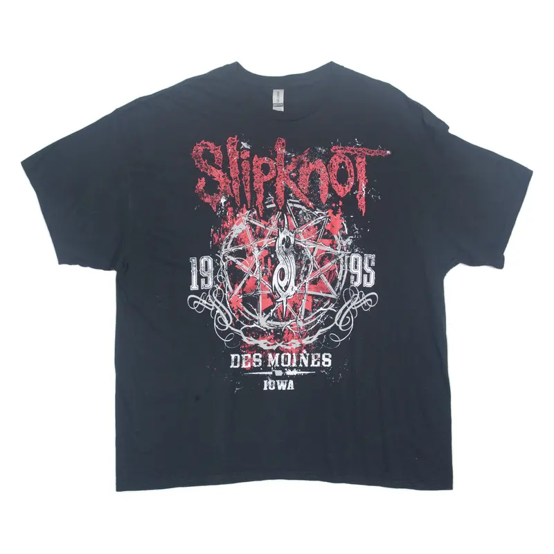 Gildan Slipknot Mens Band T-Shirt Black 2Xl 1