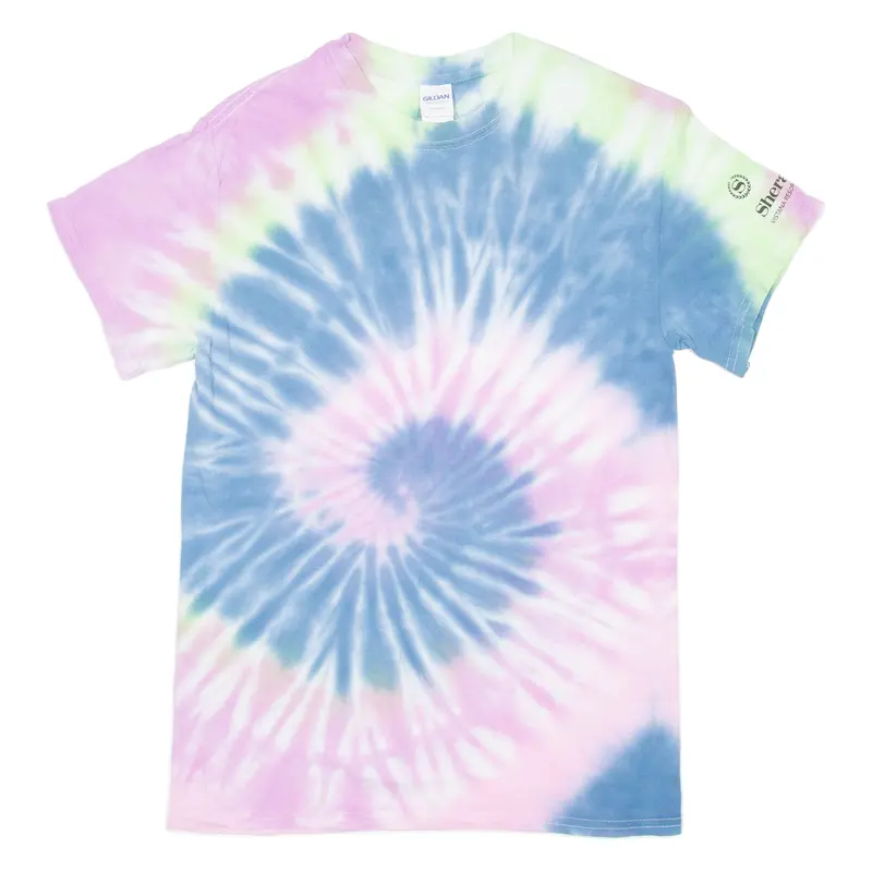 Gildan Tie Dye Womens T-Shirt Blue S 1