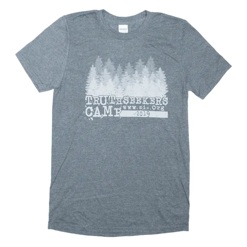 Gildan Truth Seekers Camp Mens T-Shirt Green S 1