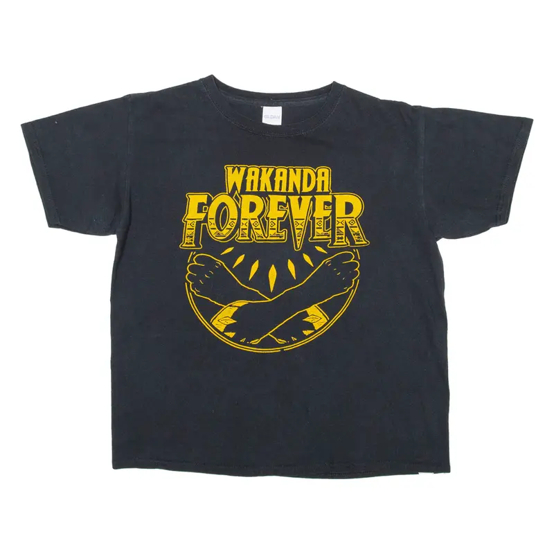 Gildan Wakanda Forever Womens T-Shirt Black L 1