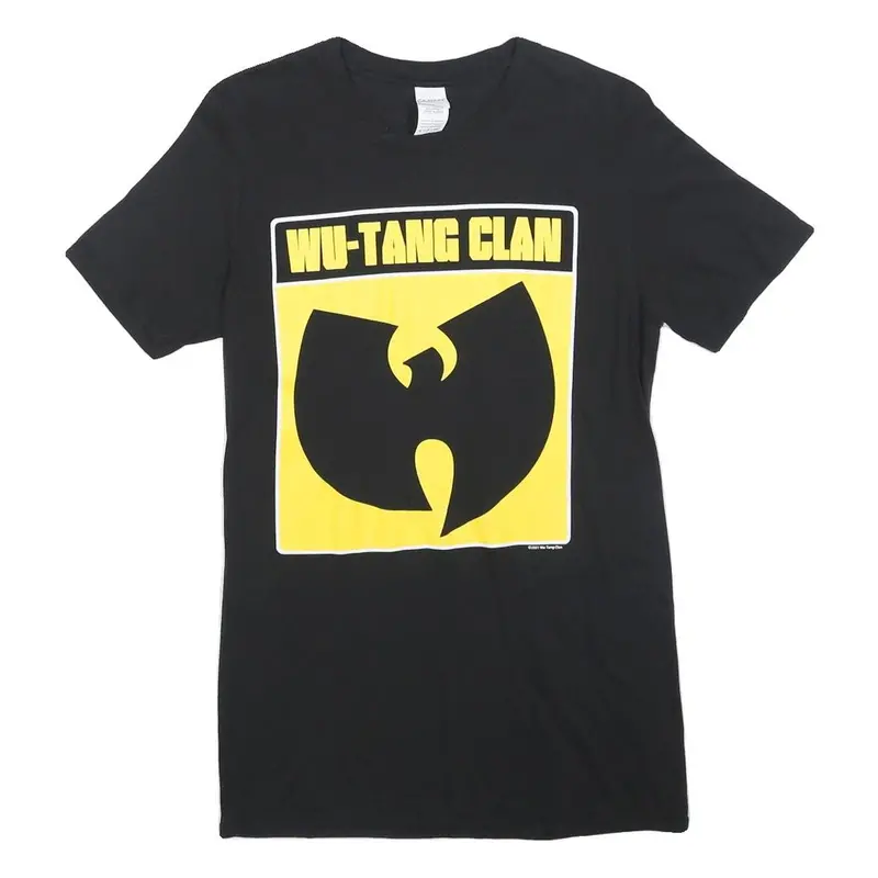 Gildan Womens Black Wu-Tang Clan Graphic T-Shirt S Short Sleeve Crew Neck 1