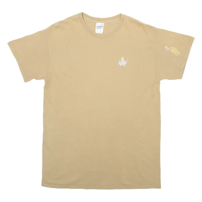 Gildan Womens T-Shirt Brown M 1