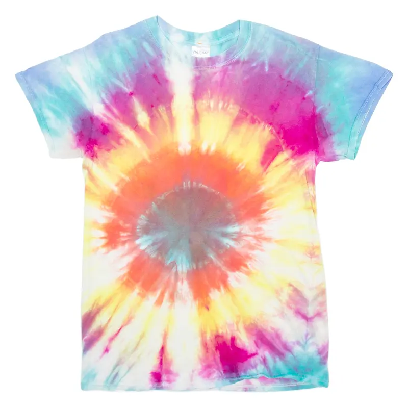 Gildan Womens Tie Dye T-Shirt Red S 1