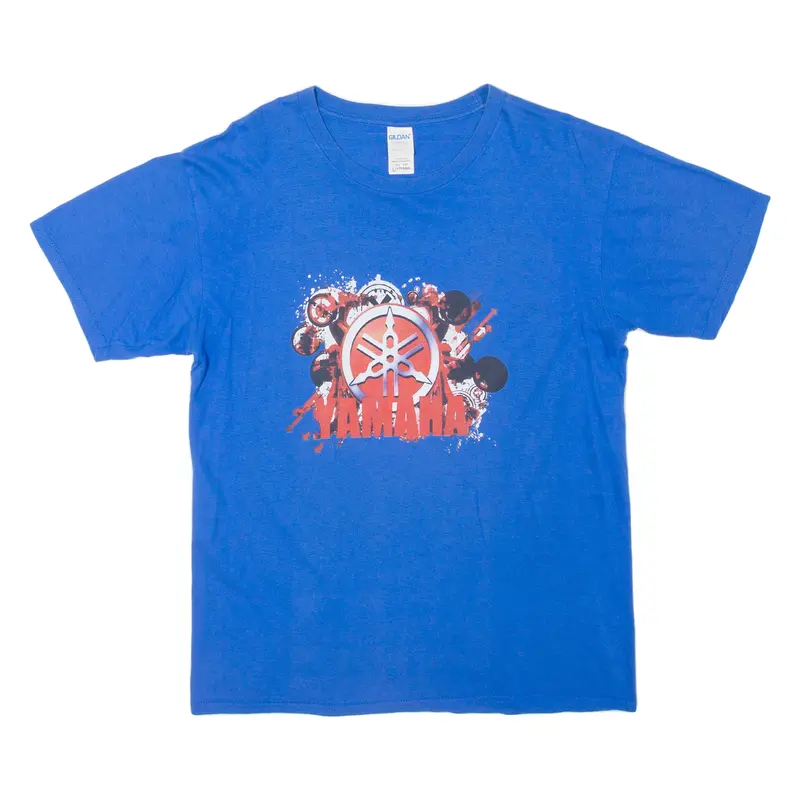 Gildan Yamaha Mens T-Shirt Blue L 1