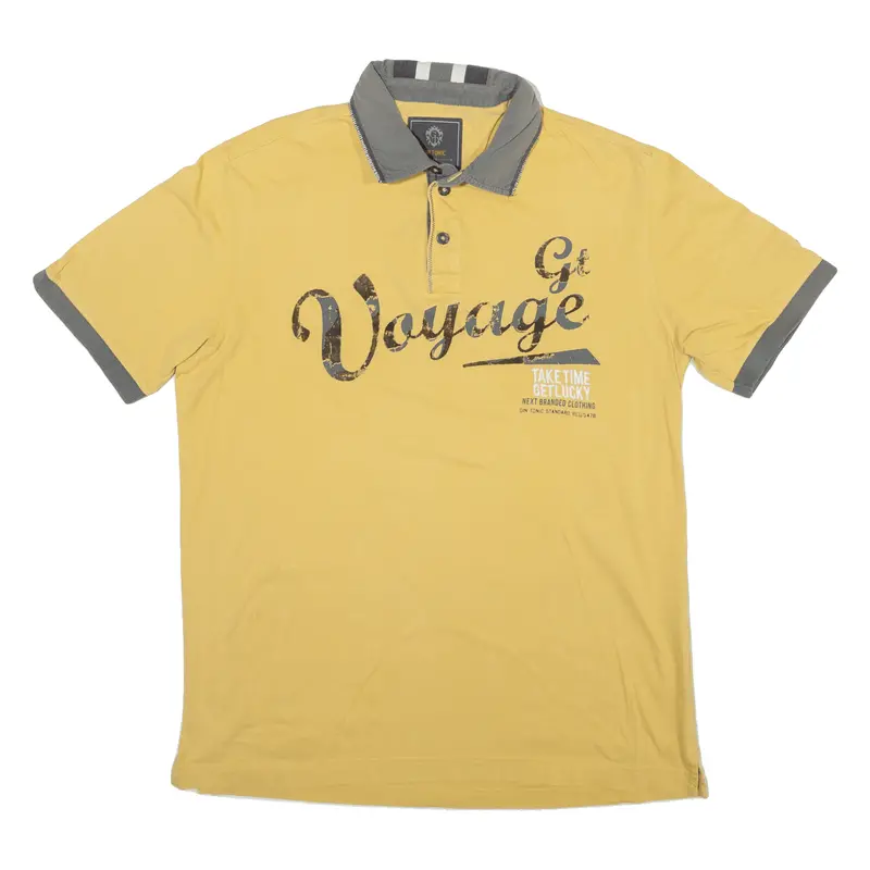 Gin Tonic Mens Polo Shirt Yellow L 1