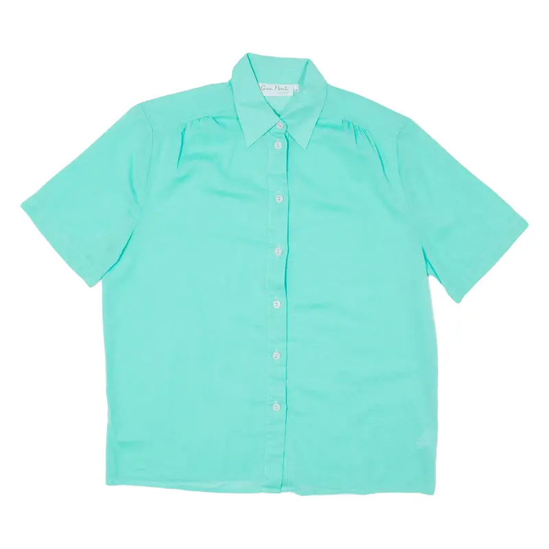 Gina Monti Womens Plain Shirt Green S 1