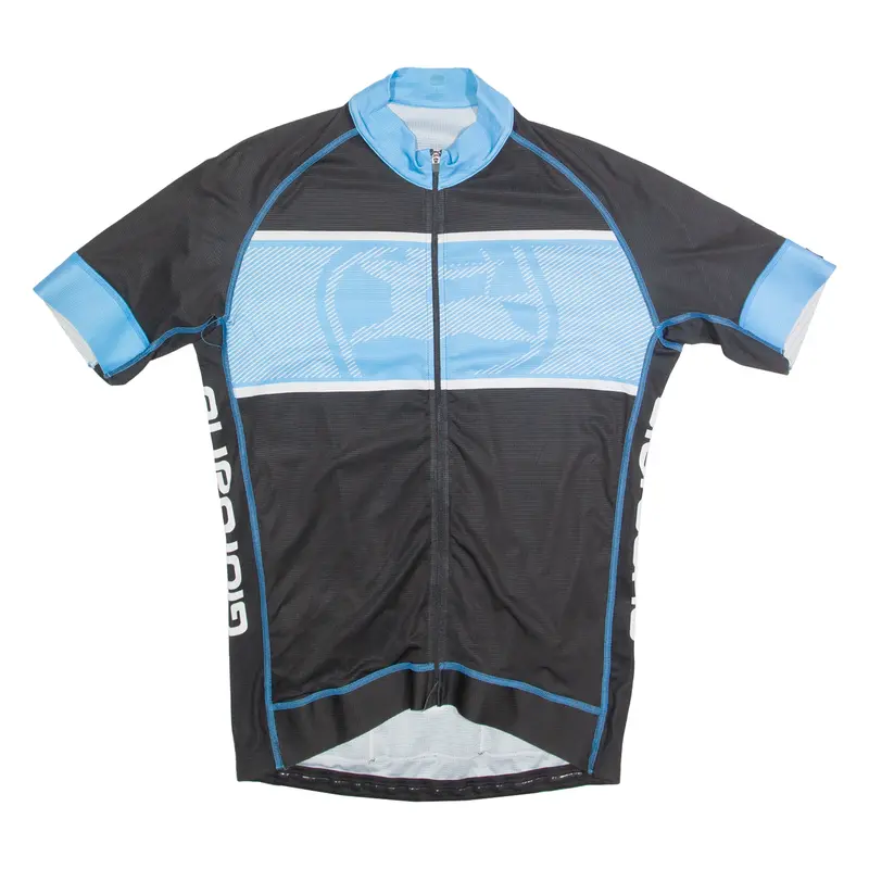 Giordana Cycling Zip Up Mens Jersey Blue High Neck L 1