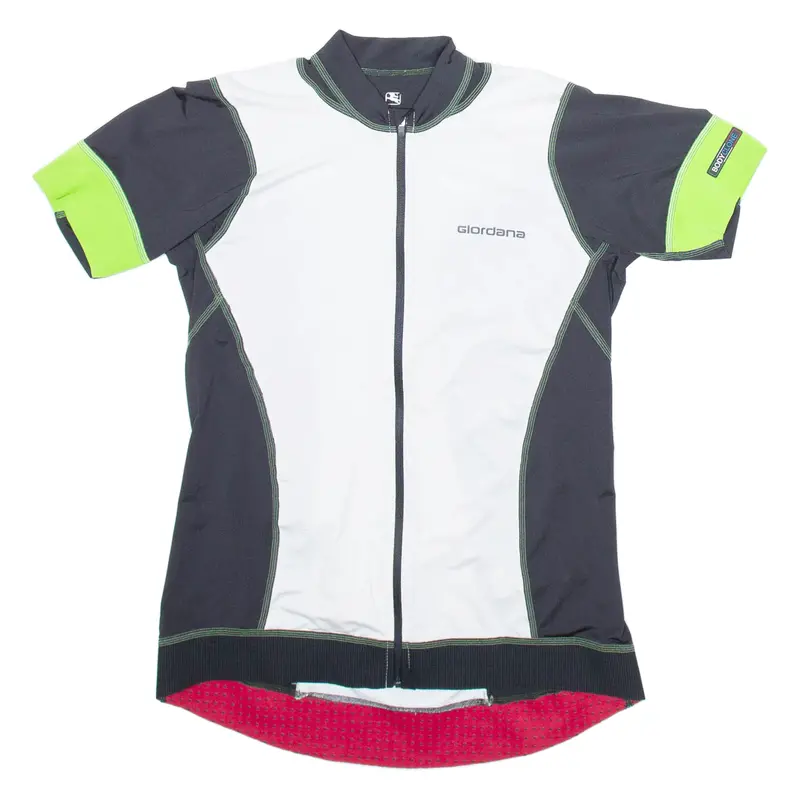 Giordana Full Zip Cycling Mens Jersey White L 1