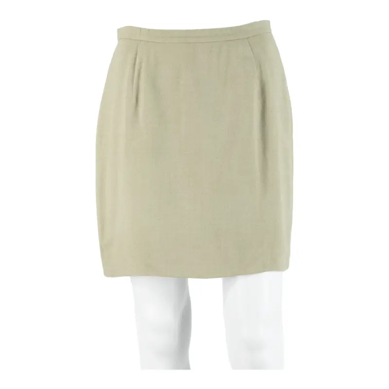 Giorgio Armani Lined Womens Mini Skirt Beige Short S 1