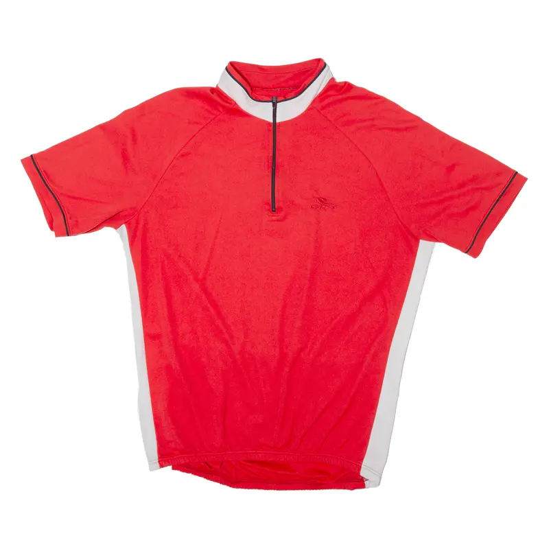 Gist Cycling Shirt Mens Jersey Red 1/4 Zip M 1
