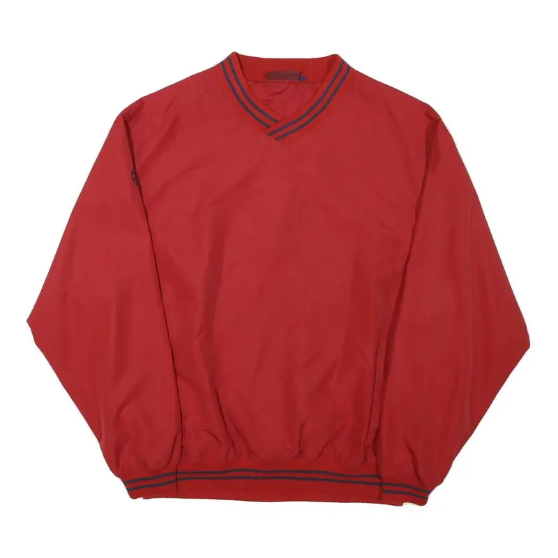 Glenmuir Mens Red Crew Neck L Sweatshirt Pullover Lightweight Casual 1