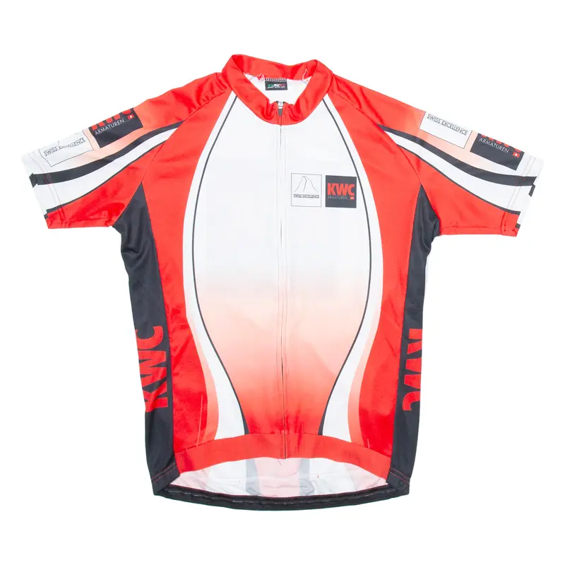 Global Sports Gear Full Zip Cycling Mens Jersey Red Xl 1