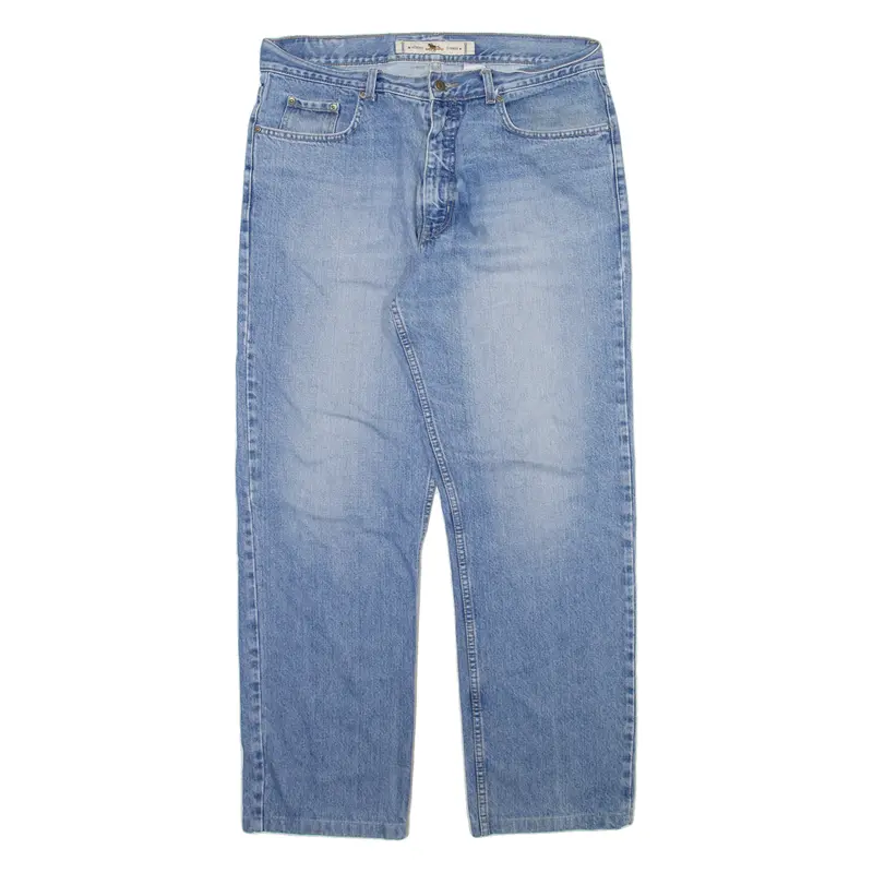 Go West Mens Jeans Blue Regular Straight W34 L29 1